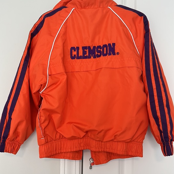 Adidas Clemson University Tigers Zip Windbreaker Size 4T - Picture 7 of 8